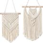 Set Of Macrame Wall Hangings Woven Tapestry, thumbnail 7 of 12