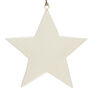 White Enamel Hanging Star, thumbnail 2 of 2