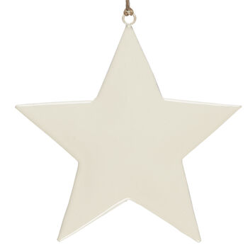 White Enamel Hanging Star, 2 of 2
