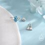 Sterling Silver Chemistry Flask Stud Earrings, thumbnail 5 of 11