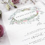 Secret Garden Concertina Three Fold Wedding Invitation, thumbnail 6 of 8