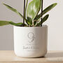 Personalised 9th Anniversary Plant Pot With Plant, thumbnail 3 of 9