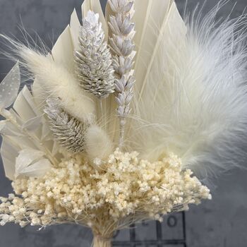All White Dried Flower Bouquet, 6 of 7