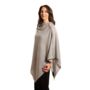 Grey 100% Cashmere Button Poncho Gift Boxed, thumbnail 1 of 7