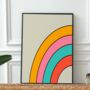 Rainbow Print Colourful Wall Art, thumbnail 3 of 5