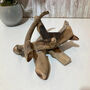 Small Molten Glass Nut Fruit Bowl On Driftwood Twig Home Decor Individual Gift, thumbnail 2 of 8
