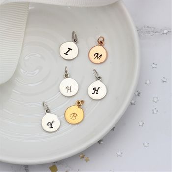 Sterling Silver, Rose Gold Or Gold Vermeil Letter Charm, 5 of 11