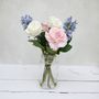 Everlasting Hyacinth And Pink Rose Bouquet, thumbnail 7 of 7