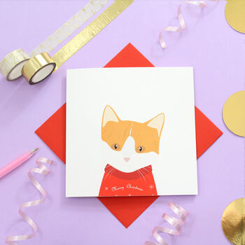 Christmas Cat Card, Multiple Breed Options, 7 of 12