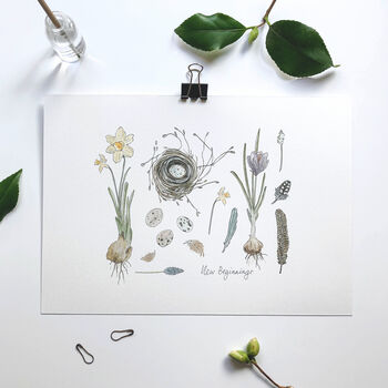 ‘New Beginnings’ Spring Bulb Giclée Art Print, 2 of 3