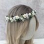 White Flower Wedding Crown, thumbnail 1 of 3