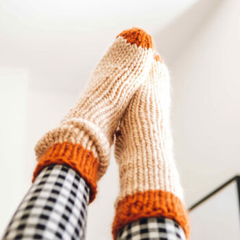 Knit Kit 'Sock It To Me' Lounge Socks, 2 of 11