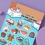 Sushi Sticker Sheet, thumbnail 4 of 6