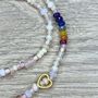 Pearl Daisy And Rainbow Necklace, thumbnail 6 of 12