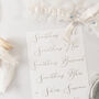 Personalised Blush Or Ivory Lace Wedding Garter, thumbnail 10 of 11