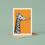 Giraffe Birthday Card, thumbnail 1 of 6