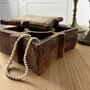 Authentic Handcarved Antique Indian Spice Box, thumbnail 2 of 3