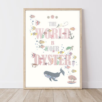 The World Is Your Oyster Childrens Print, 5 of 5
