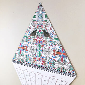 2025 Illustrated Triangle Wall Calendar, 9 of 10