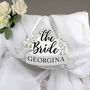 Personalised The Bride Wooden Hanging Decoration, thumbnail 5 of 5