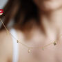 Gold Vermeil Northern Starlight Necklace Set In A Box, thumbnail 2 of 11