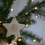 Christmas Illustrated Star Hanging Decoration, thumbnail 4 of 5