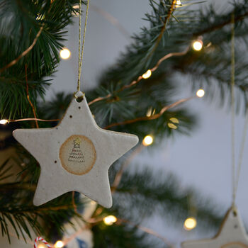 Christmas Illustrated Star Hanging Decoration, 4 of 5