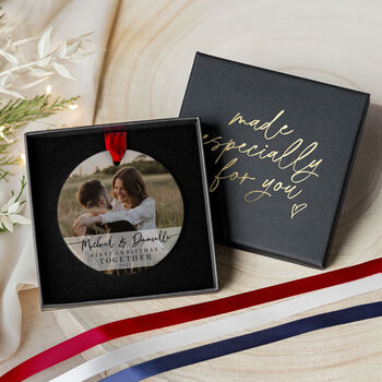 Personalised First Christmas Together Ornament 2025, 4 of 7