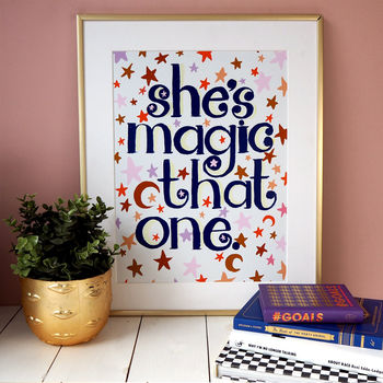 She's Magic Typography Print, 2 of 2