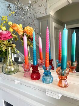 Glass Colourful Candle Holder, 6 of 7