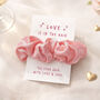 Valentine's Hair Scrunchie Gift Cute Small Accessory Gift For Her, thumbnail 1 of 4