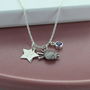 Personalised Birthstone Knitting Necklace, thumbnail 2 of 4