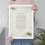 Use Your Own Words Personalised Floral Poem Print, thumbnail 3 of 7