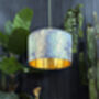 Emerald Enchanted Wood Lampshade With Gold Lining, thumbnail 10 of 10