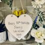 Personalised Birthday Name Heart 50th 60th 70th, thumbnail 7 of 11