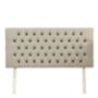 Upholstered Linen Single Headboard With Contrast Button Tufting, thumbnail 4 of 11
