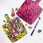 Heat Resistant Large Chopping Board Tiger Print, thumbnail 1 of 10