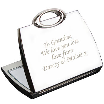 Personalised Handbag Compact Mirror For Mother's Day, 3 of 4