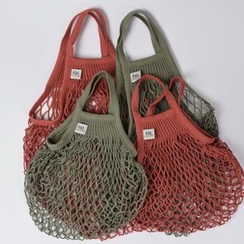 French Cotton Net Shopping Bag – Brique, 5 of 6