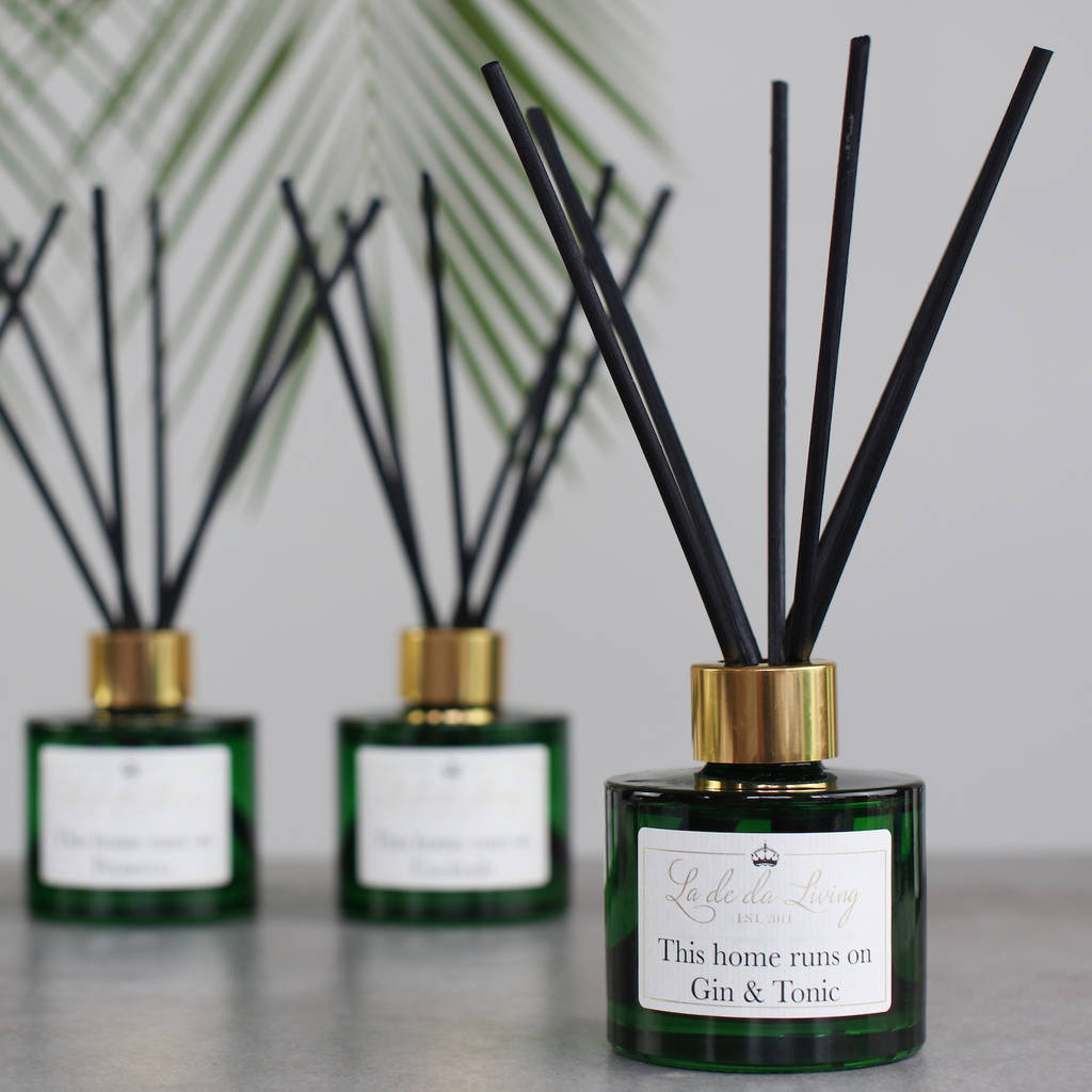 luxury gin and tonic or prosecco reed diffuser by la de da! living