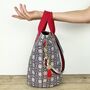 Vintage Kimono Bucket Bag With Detachable Strap, thumbnail 5 of 8