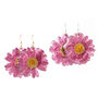 Purple Daisy Pressed Flower Earrings, thumbnail 2 of 2