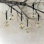 Set Of Six Gold And Black Bauble Set Gold Christmas Decor Gold Baubles, thumbnail 3 of 6