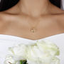 Rose Halo Diamond And Tourmaline Necklace, thumbnail 5 of 8
