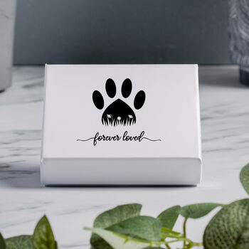 Personalised Paw Prints Glass Token Gift Boxed, 4 of 4