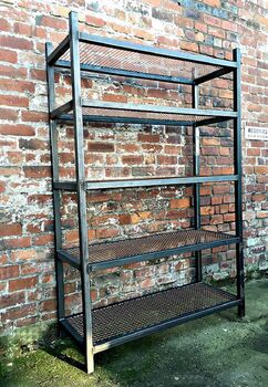 Industrial Steel Copper Wire Bookcase Shelving Unit 287, 5 of 5