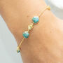Gemstone Nugget And Chain Bracelet, thumbnail 7 of 9
