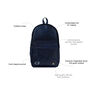 Personalised Navy Leather Classic Backpack/Rucksack, thumbnail 6 of 10