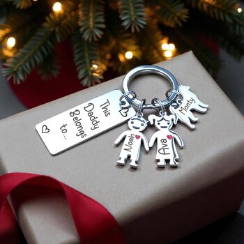 Personalised Keyring For Mummy Or Daddy, 2 of 10