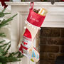Personalised Snowman Children's Christmas Stocking, thumbnail 1 of 6